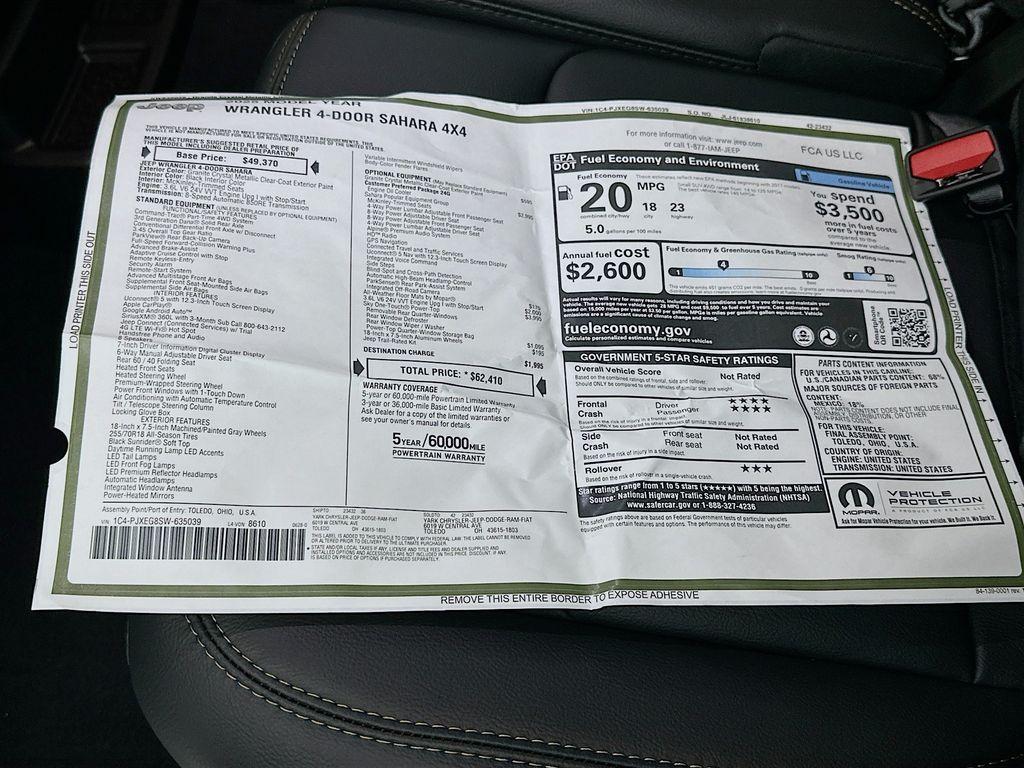 new 2025 Jeep Wrangler car, priced at $54,725