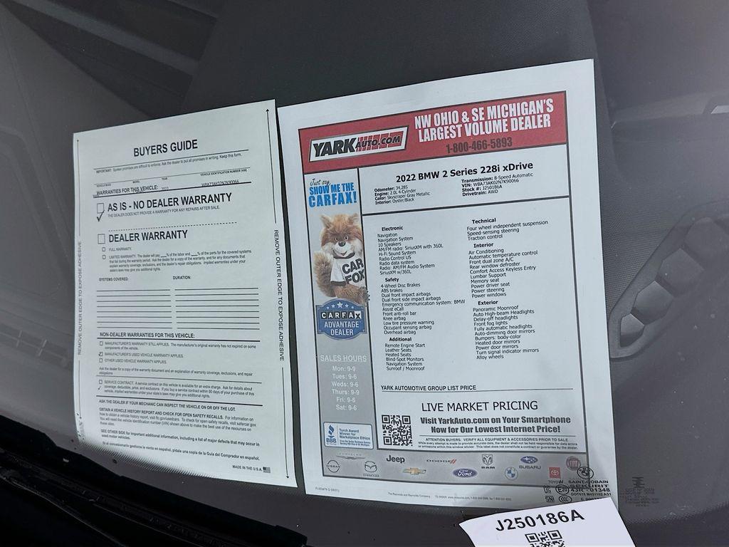 used 2022 BMW 228 Gran Coupe car, priced at $26,998