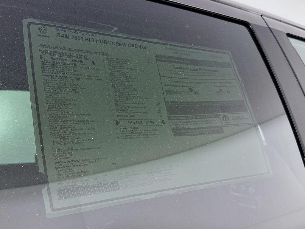 new 2026 Ram 2500 car, priced at $55,666