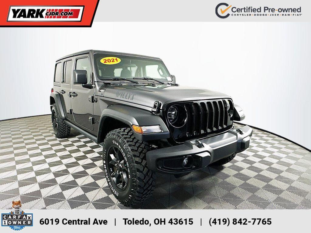 used 2021 Jeep Wrangler Unlimited car, priced at $28,500