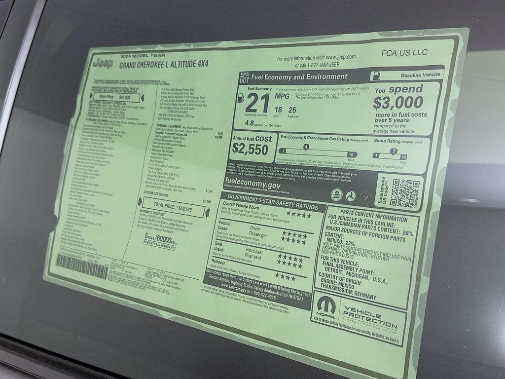 new 2024 Jeep Grand Cherokee L car, priced at $40,586