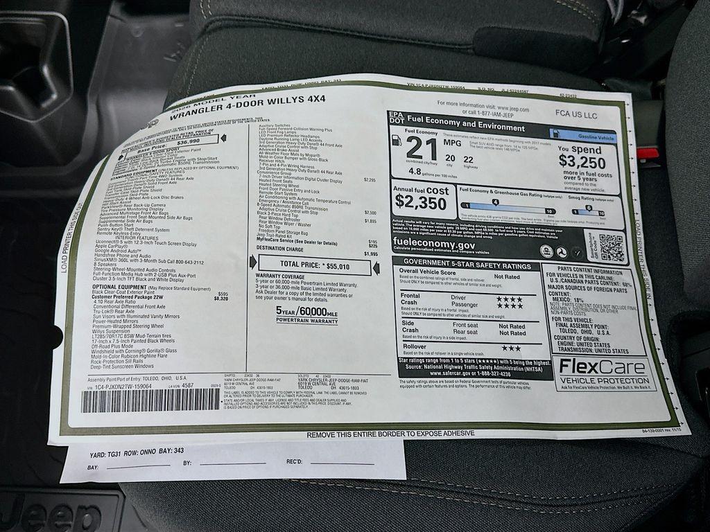 new 2026 Jeep Wrangler car, priced at $49,024