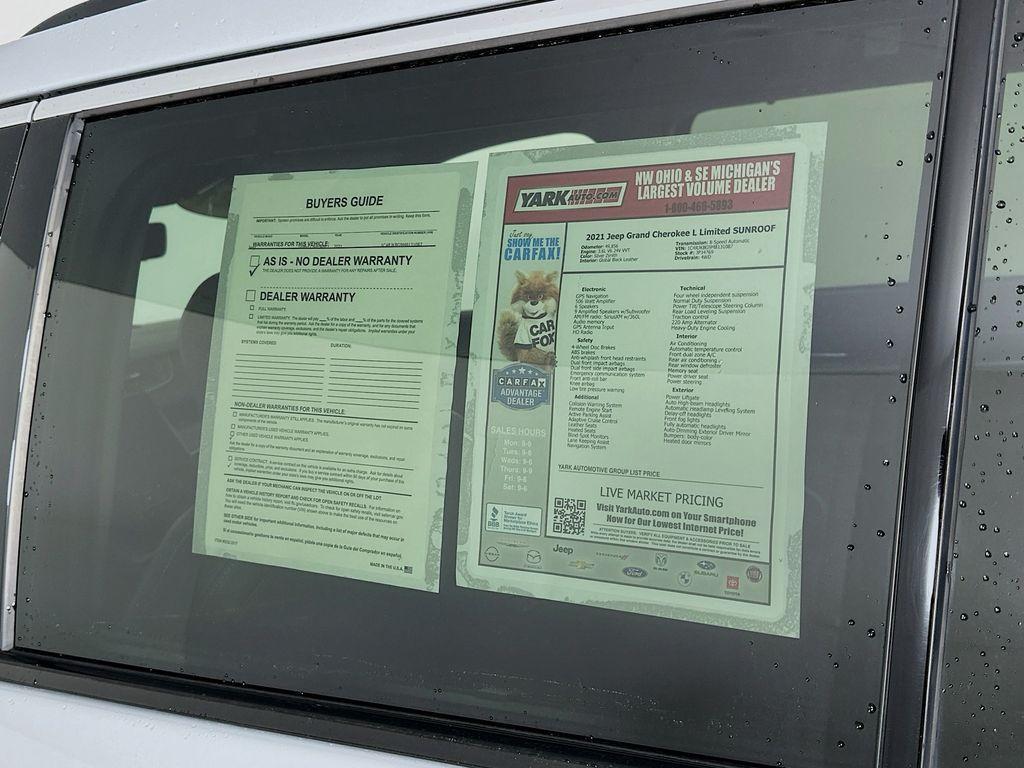 used 2021 Jeep Grand Cherokee L car, priced at $29,908