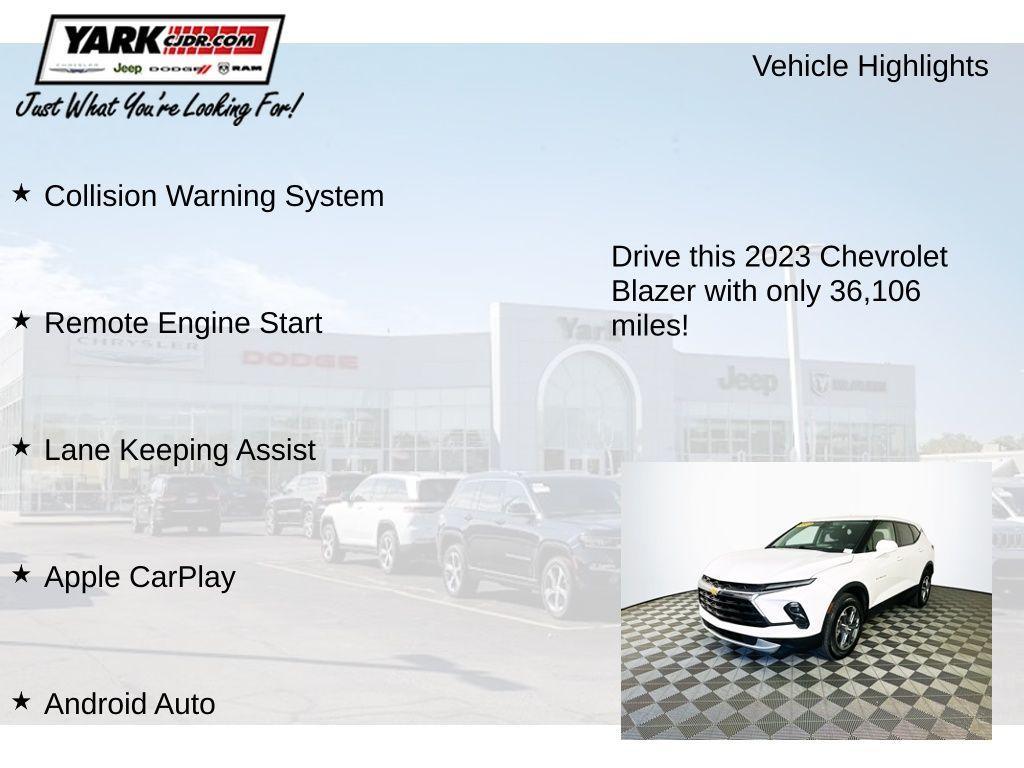 used 2023 Chevrolet Blazer car, priced at $23,998