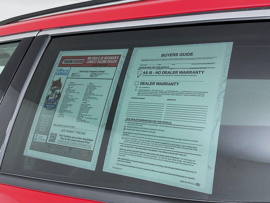 used 2019 Jeep Compass car, priced at $14,899