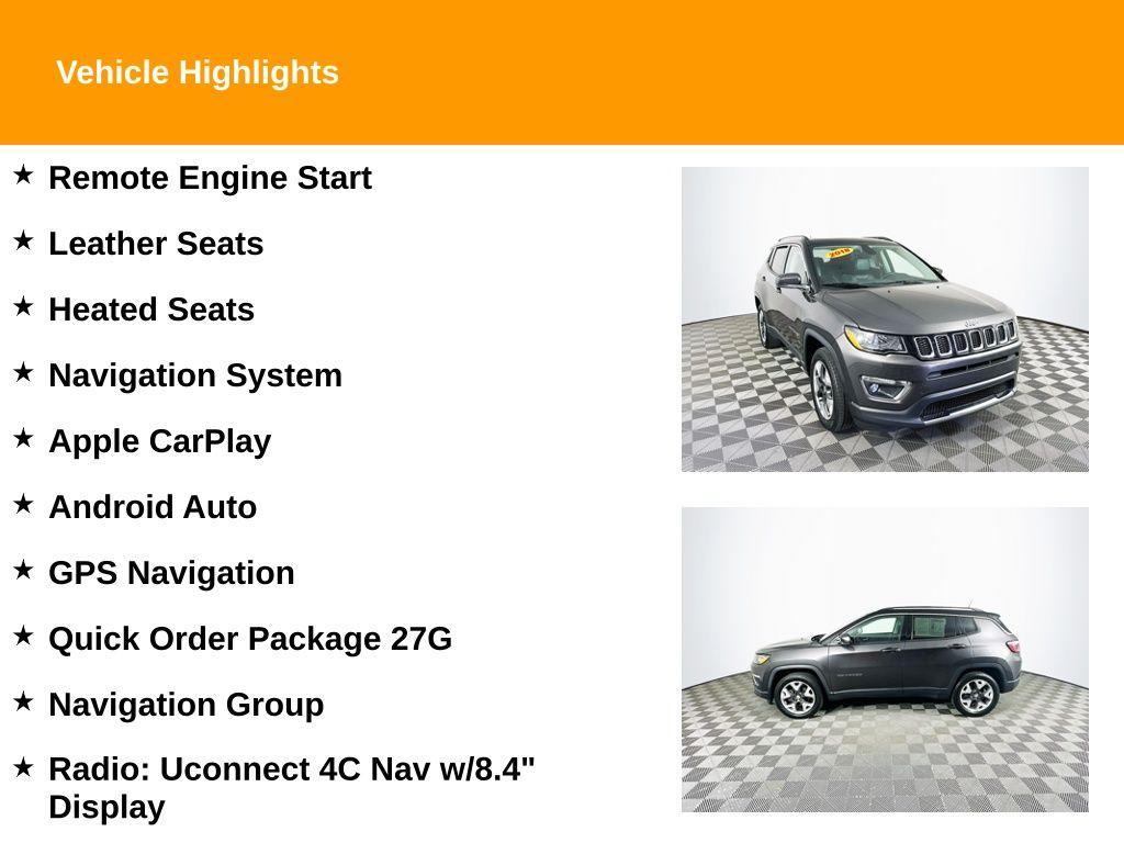 used 2018 Jeep Compass car, priced at $13,980