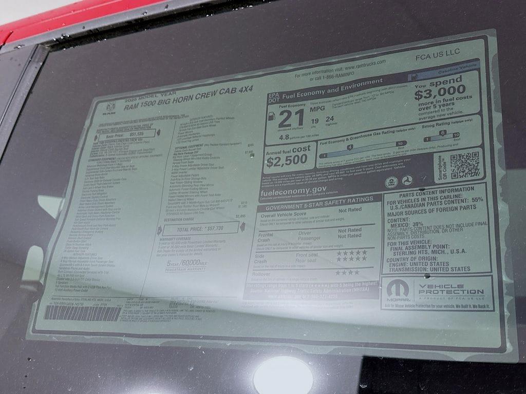 new 2025 Ram 1500 car, priced at $48,189