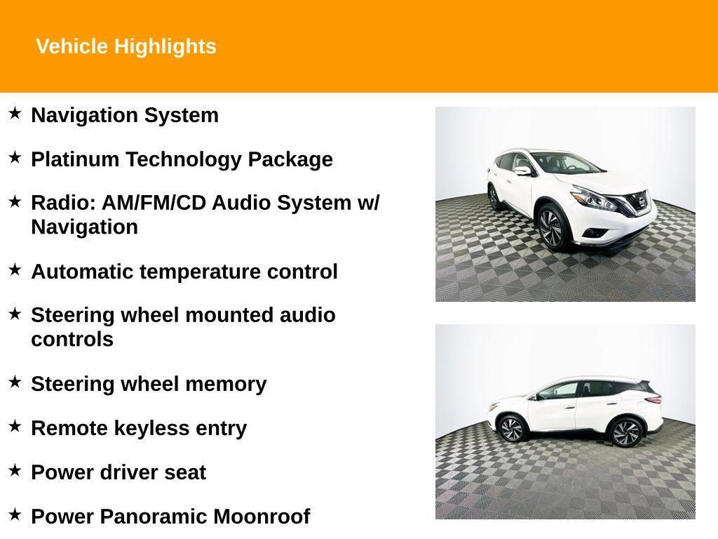 used 2017 Nissan Murano car, priced at $15,909