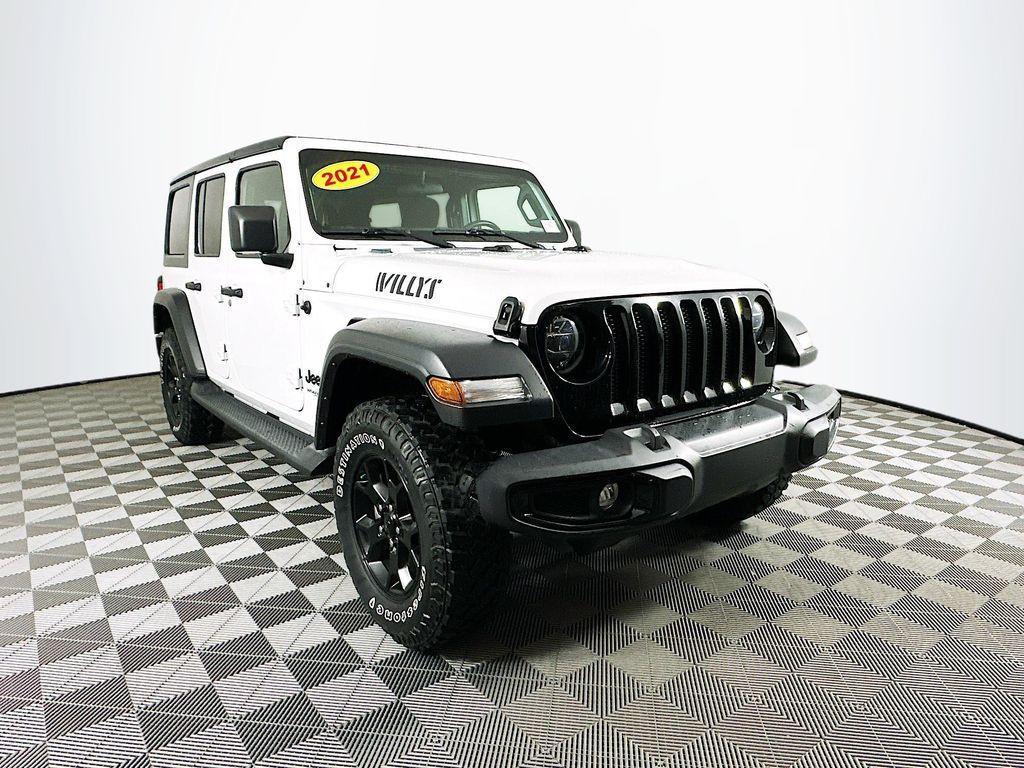 used 2021 Jeep Wrangler Unlimited car, priced at $31,844