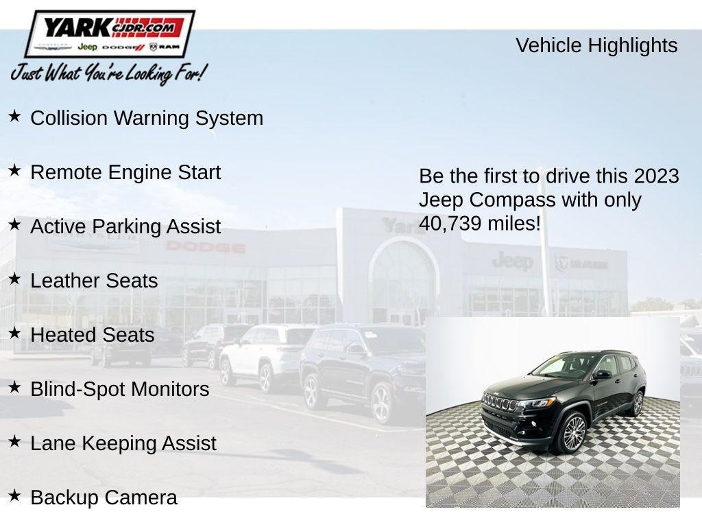 used 2023 Jeep Compass car, priced at $21,909