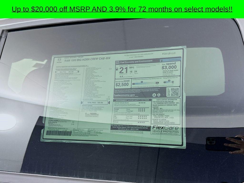 new 2025 Ram 1500 car, priced at $45,783