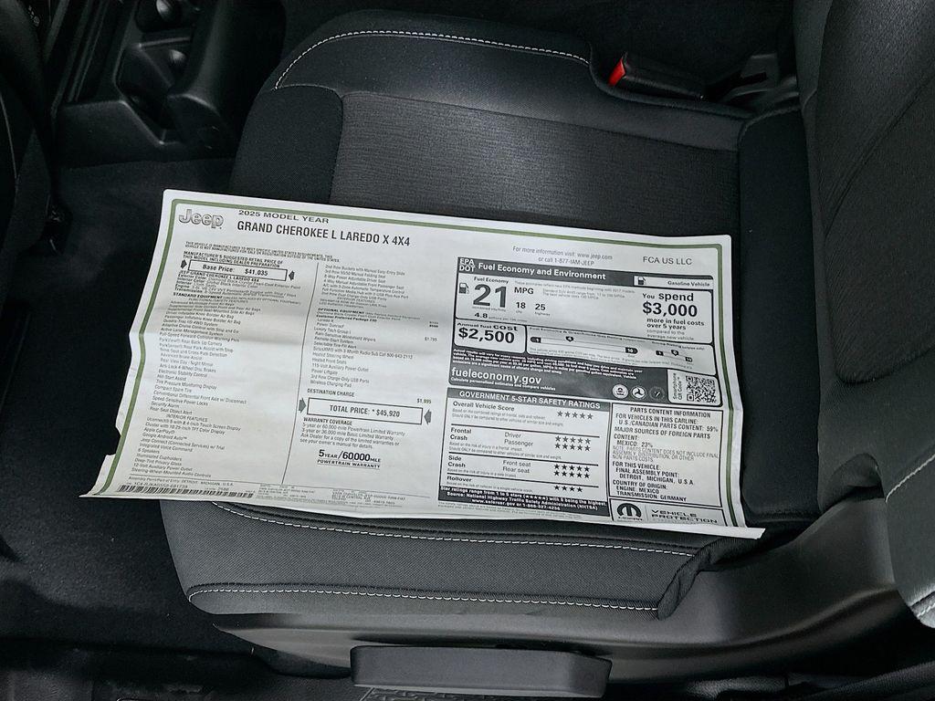 new 2025 Jeep Grand Cherokee L car, priced at $42,964