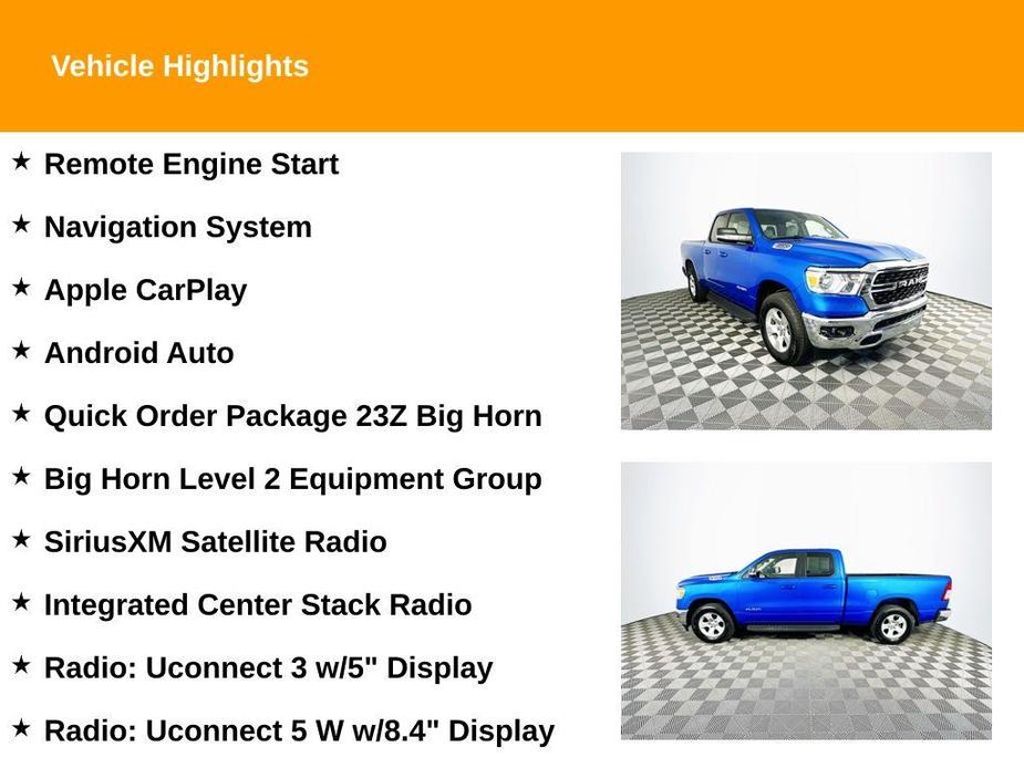 used 2022 Ram 1500 car, priced at $31,799