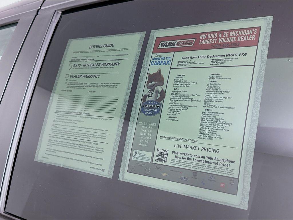 used 2024 Ram 1500 car, priced at $33,599