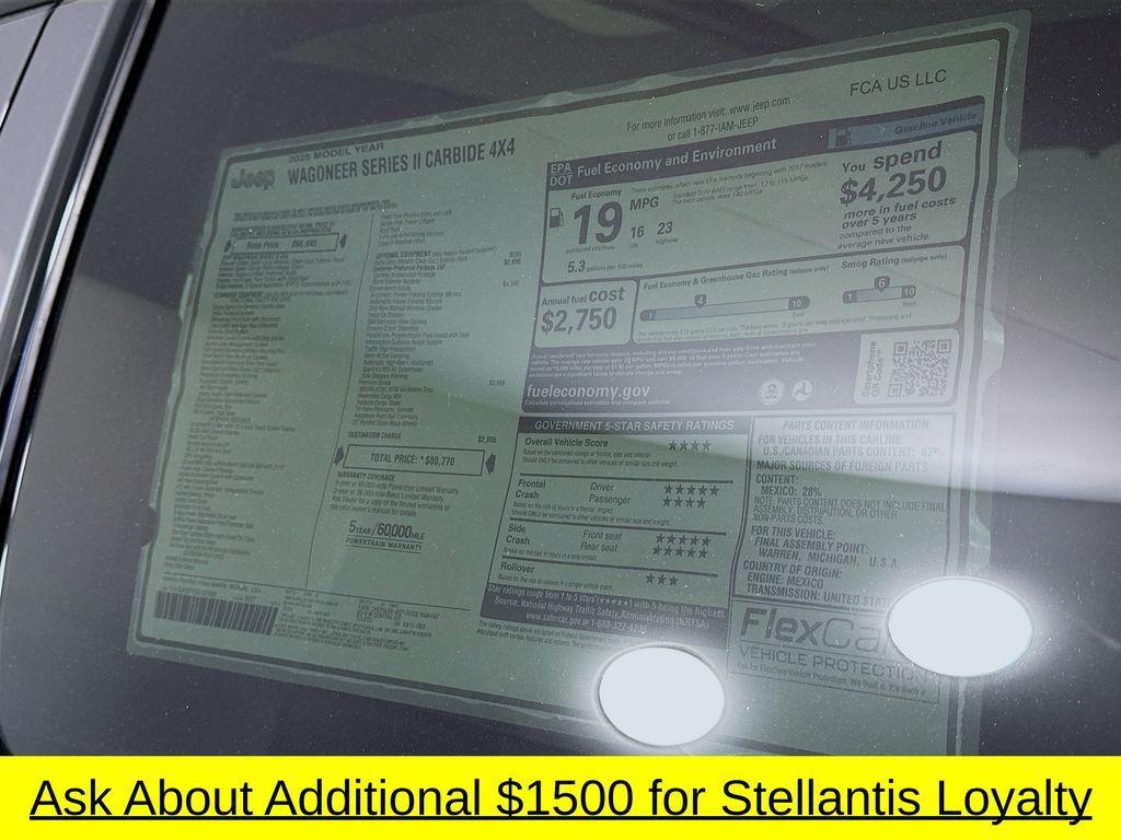 new 2025 Jeep Wagoneer car, priced at $70,996