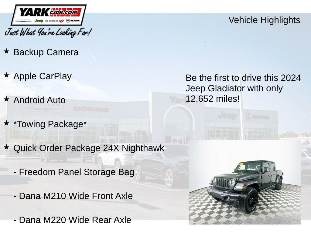 used 2024 Jeep Gladiator car, priced at $34,994