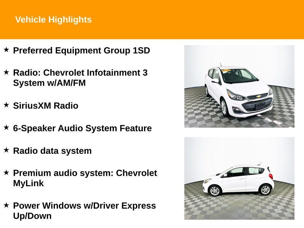 used 2020 Chevrolet Spark car, priced at $7,994