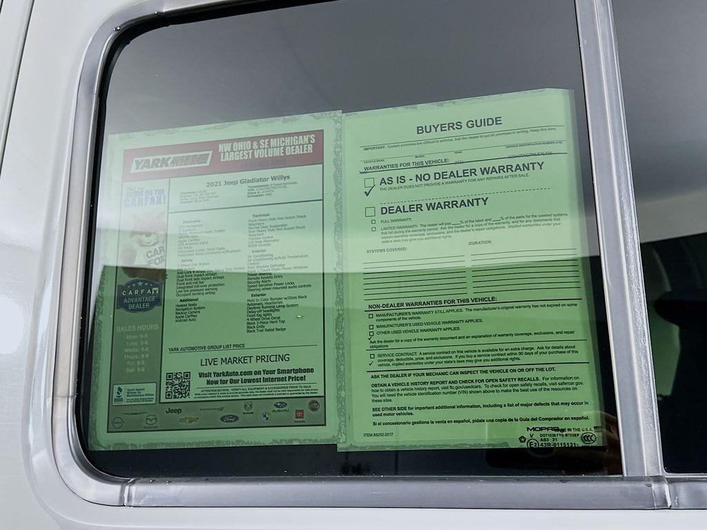 used 2021 Jeep Gladiator car, priced at $30,993