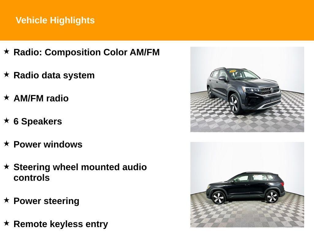 used 2024 Volkswagen Taos car, priced at $18,855