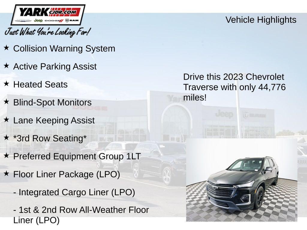 used 2023 Chevrolet Traverse car, priced at $27,774