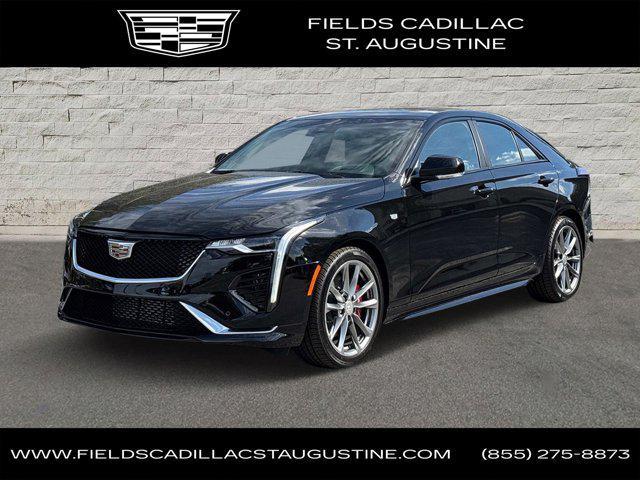 new 2025 Cadillac CT4 car, priced at $50,535