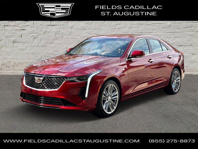 new 2025 Cadillac CT4 car, priced at $47,085