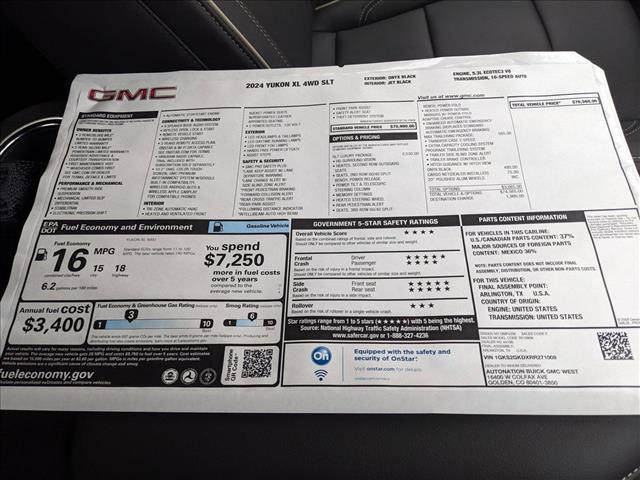 new 2024 GMC Yukon XL car, priced at $72,799