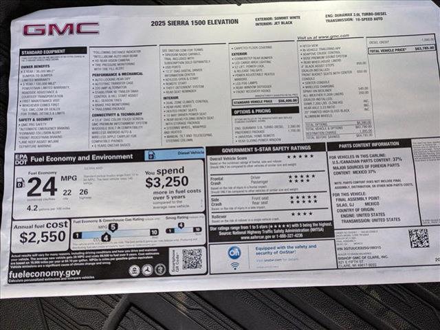 new 2025 GMC Sierra 1500 car, priced at $58,048