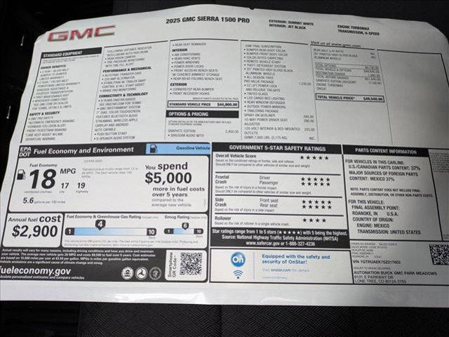new 2025 GMC Sierra 1500 car, priced at $43,999