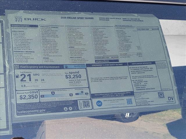 new 2026 Buick Enclave car, priced at $54,323