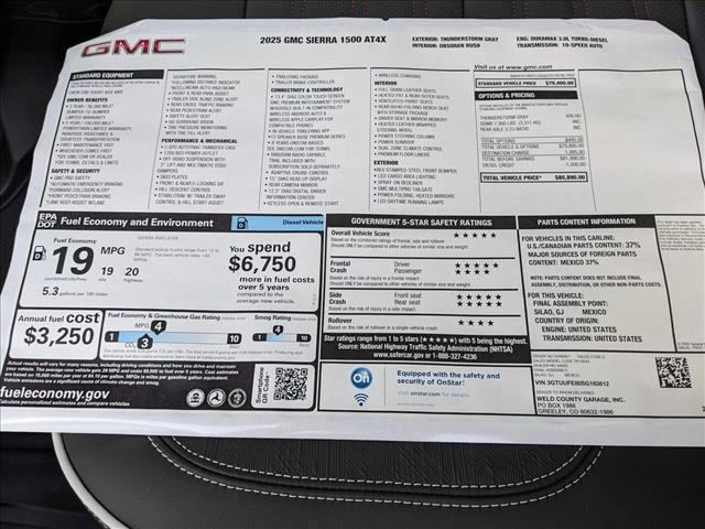 new 2025 GMC Sierra 1500 car, priced at $79,939