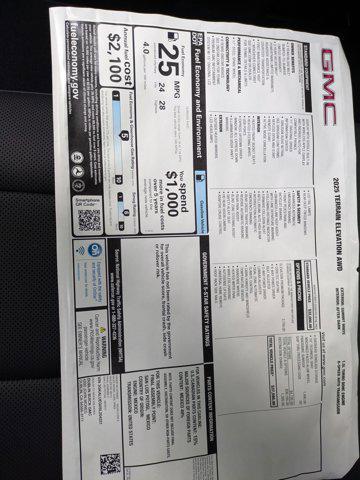 new 2025 GMC Terrain car, priced at $36,798