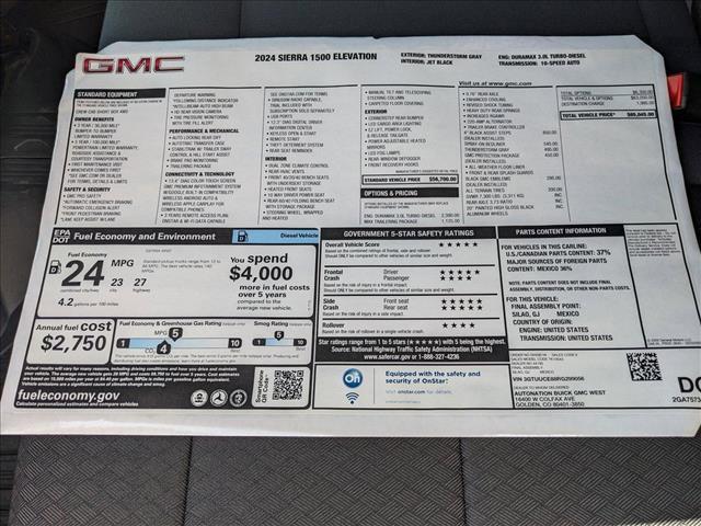 new 2024 GMC Sierra 1500 car, priced at $63,094