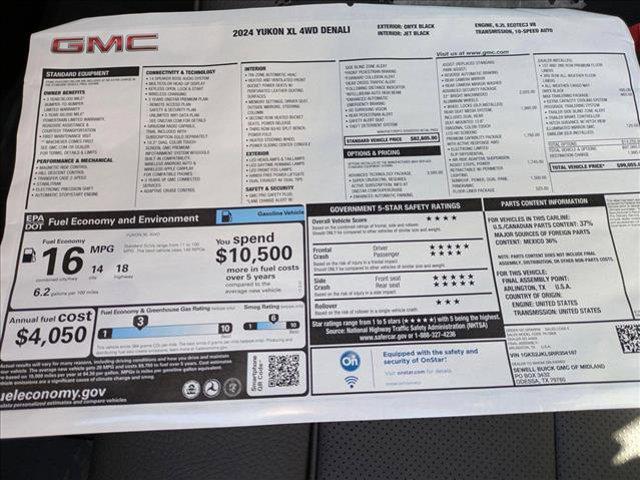 new 2024 GMC Yukon XL car, priced at $97,999