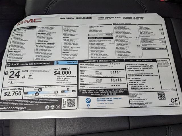 new 2024 GMC Sierra 1500 car, priced at $67,854