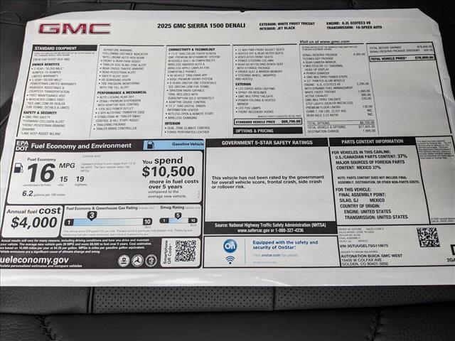 new 2025 GMC Sierra 1500 car, priced at $76,799