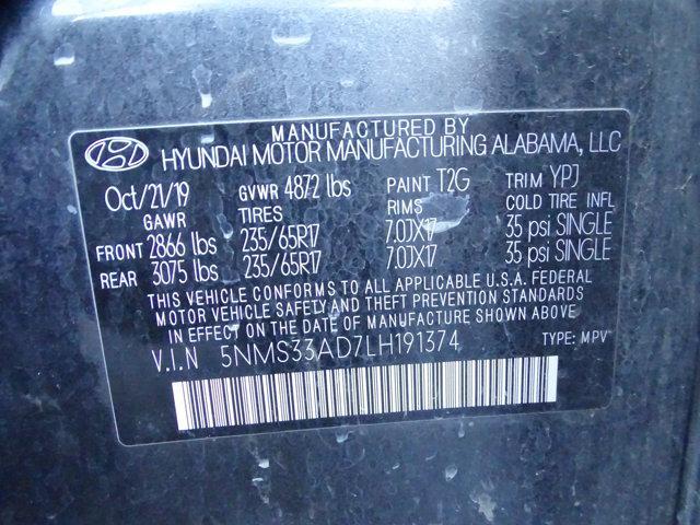 used 2020 Hyundai Santa Fe car, priced at $17,999