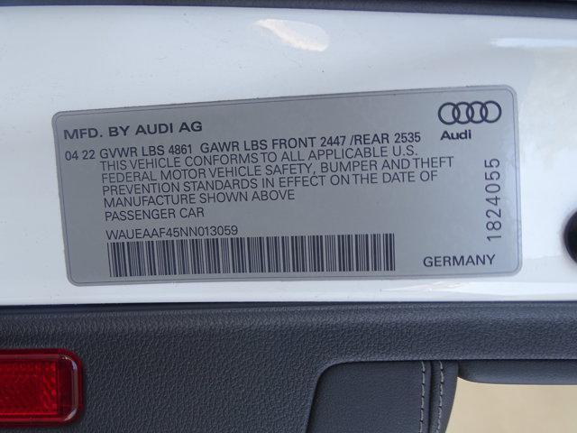 used 2022 Audi A4 car