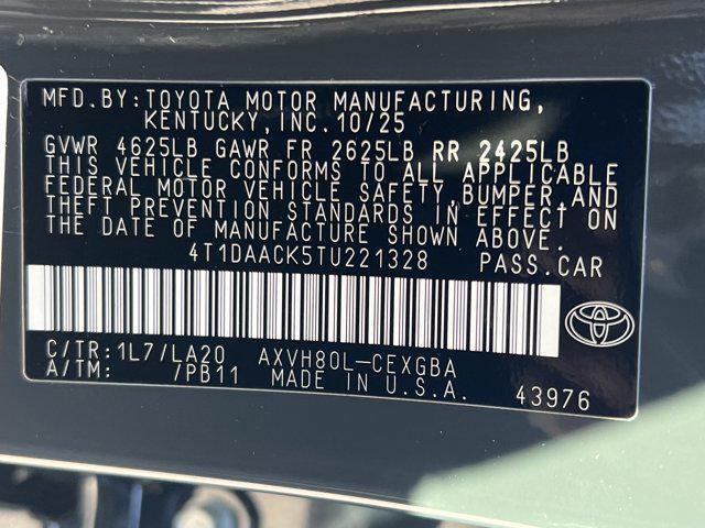 new 2026 Toyota Camry car, priced at $41,734
