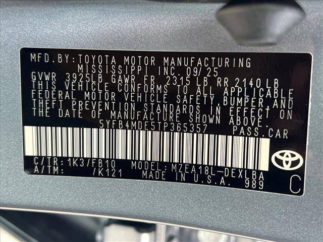 new 2026 Toyota Corolla car, priced at $26,159