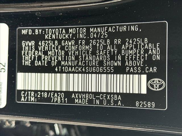new 2025 Toyota Camry car, priced at $35,366