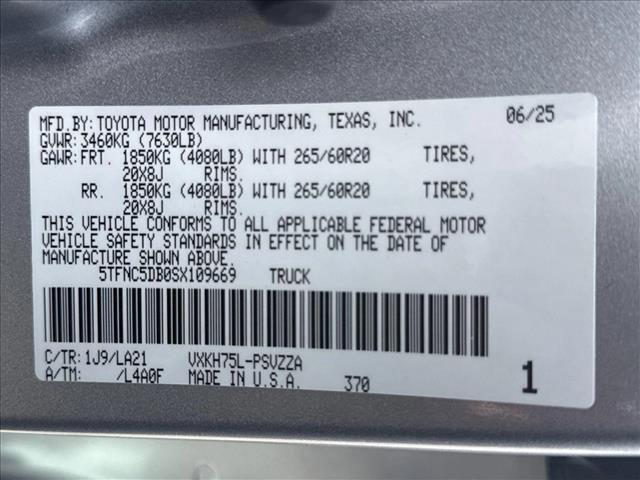 new 2025 Toyota Tundra Hybrid car, priced at $73,573