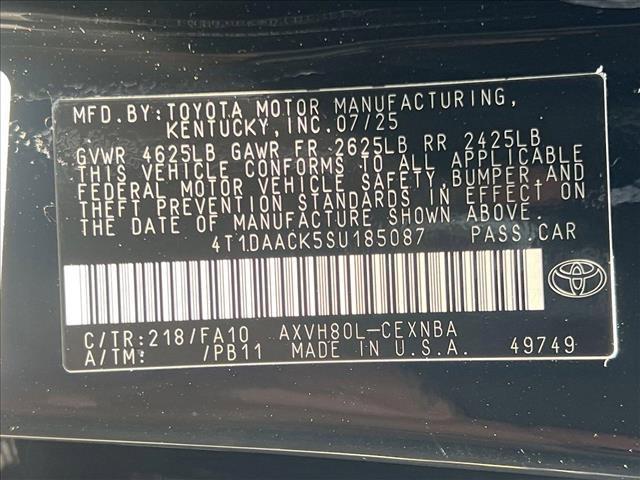 new 2025 Toyota Camry car, priced at $32,598