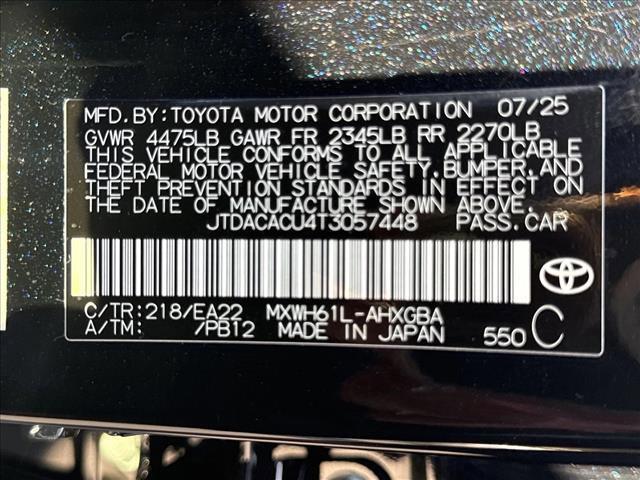 new 2026 Toyota Prius Plug-In Hybrid car, priced at $42,055