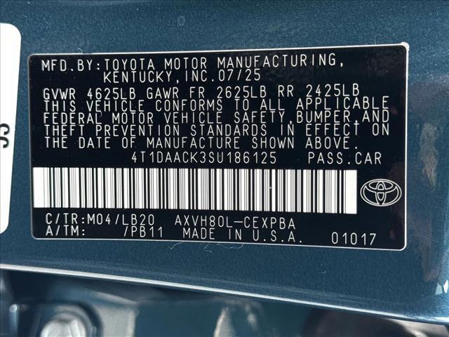 new 2025 Toyota Camry car, priced at $42,485