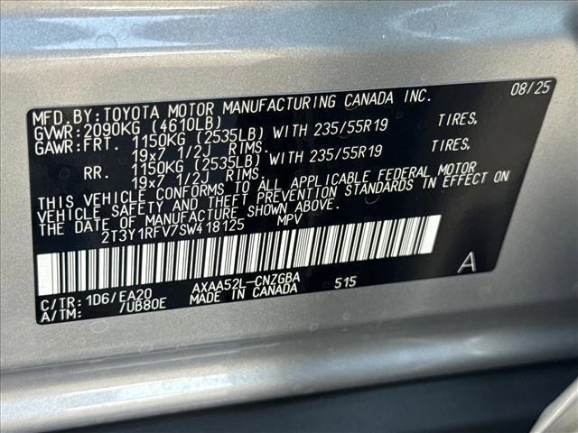 new 2025 Toyota RAV4 car, priced at $42,726