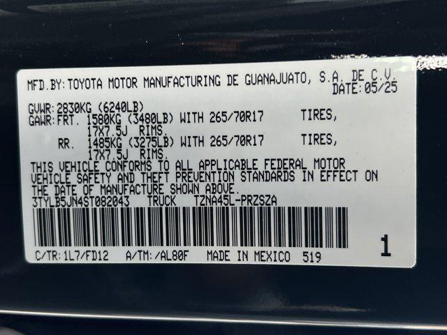 new 2025 Toyota Tacoma car, priced at $47,805