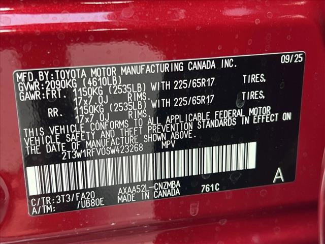 new 2025 Toyota RAV4 car, priced at $36,656