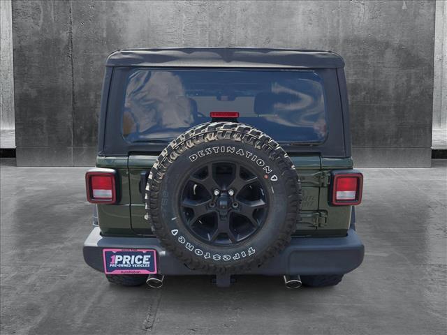 used 2021 Jeep Wrangler car, priced at $29,999