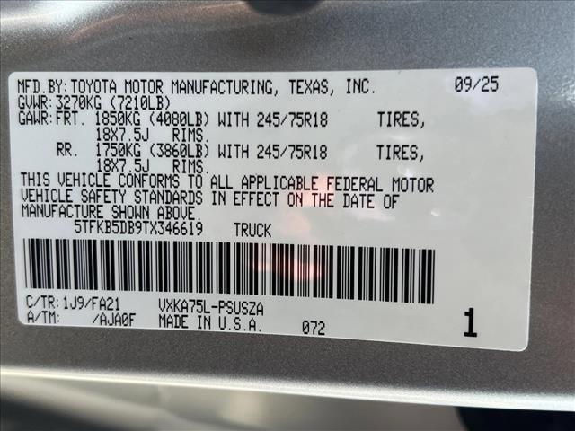 new 2026 Toyota Tundra car, priced at $51,522